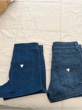 Guess Women's / Teen High Waisted Blue Denim Shorts Like New